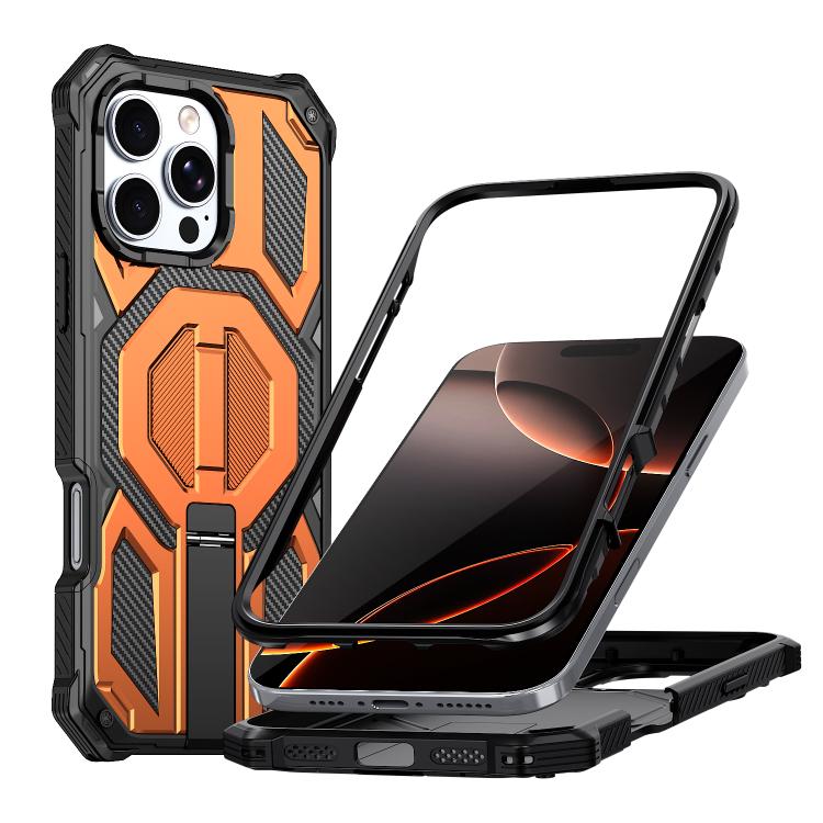 Hidden Metal Holder Magnetic Shockproof Phone Case, For iPhone 17 Pro Max, For iPhone 17 Pro, For iPhone 17, For iPhone Air, For iPhone 16 Pro Max, For iPhone 16 Pro, For iPhone 16 Plus, For iPhone 16
