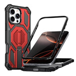 Hidden Metal Holder Magnetic Shockproof Phone Case, For iPhone 17 Pro Max, For iPhone 17 Pro, For iPhone 17, For iPhone Air, For iPhone 16 Pro Max, For iPhone 16 Pro, For iPhone 16 Plus, For iPhone 16