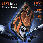 Magnetische stoßfeste Handyhülle mit verstecktem Metallhalter, für iPhone 15 Pro Max, für iPhone 15 Pro, für iPhone 15 Plus / 14 Plus, für iPhone 15, für iPhone 14 / 13, für iPhone 14 Pro, für iPhone 14 Pro Max, für iPhone 13 Pro Max
