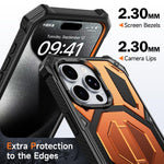 Magnetische stoßfeste Handyhülle mit verstecktem Metallhalter, für iPhone 15 Pro Max, für iPhone 15 Pro, für iPhone 15 Plus / 14 Plus, für iPhone 15, für iPhone 14 / 13, für iPhone 14 Pro, für iPhone 14 Pro Max, für iPhone 13 Pro Max