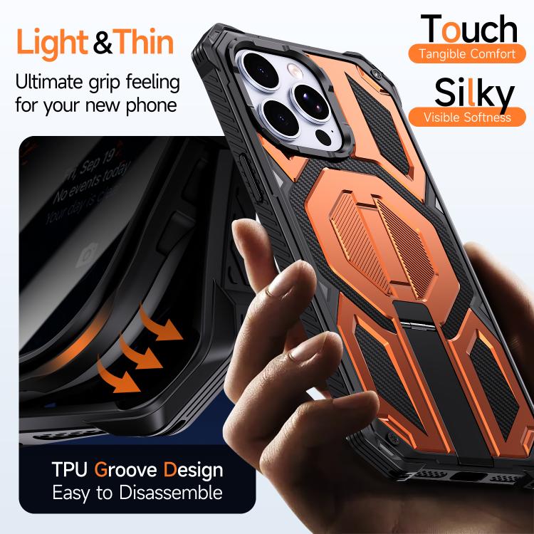 Magnetische stoßfeste Handyhülle mit verstecktem Metallhalter, für iPhone 15 Pro Max, für iPhone 15 Pro, für iPhone 15 Plus / 14 Plus, für iPhone 15, für iPhone 14 / 13, für iPhone 14 Pro, für iPhone 14 Pro Max, für iPhone 13 Pro Max
