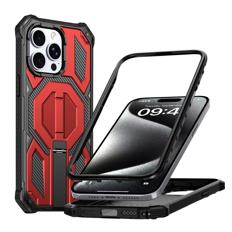 Magnetische stoßfeste Handyhülle mit verstecktem Metallhalter, für iPhone 15 Pro Max, für iPhone 15 Pro, für iPhone 15 Plus / 14 Plus, für iPhone 15, für iPhone 14 / 13, für iPhone 14 Pro, für iPhone 14 Pro Max, für iPhone 13 Pro Max