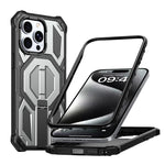 Magnetische stoßfeste Handyhülle mit verstecktem Metallhalter, für iPhone 15 Pro Max, für iPhone 15 Pro, für iPhone 15 Plus / 14 Plus, für iPhone 15, für iPhone 14 / 13, für iPhone 14 Pro, für iPhone 14 Pro Max, für iPhone 13 Pro Max