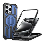Magnetische stoßfeste Handyhülle mit verstecktem Metallhalter, für iPhone 15 Pro Max, für iPhone 15 Pro, für iPhone 15 Plus / 14 Plus, für iPhone 15, für iPhone 14 / 13, für iPhone 14 Pro, für iPhone 14 Pro Max, für iPhone 13 Pro Max