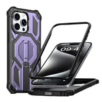 Magnetische stoßfeste Handyhülle mit verstecktem Metallhalter, für iPhone 15 Pro Max, für iPhone 15 Pro, für iPhone 15 Plus / 14 Plus, für iPhone 15, für iPhone 14 / 13, für iPhone 14 Pro, für iPhone 14 Pro Max, für iPhone 13 Pro Max