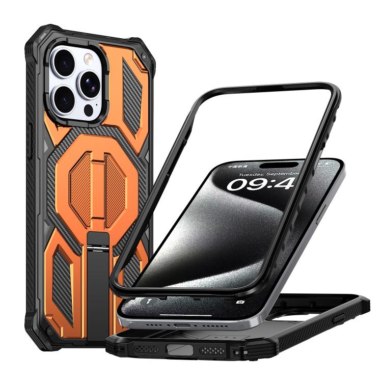 Magnetische stoßfeste Handyhülle mit verstecktem Metallhalter, für iPhone 15 Pro Max, für iPhone 15 Pro, für iPhone 15 Plus / 14 Plus, für iPhone 15, für iPhone 14 / 13, für iPhone 14 Pro, für iPhone 14 Pro Max, für iPhone 13 Pro Max
