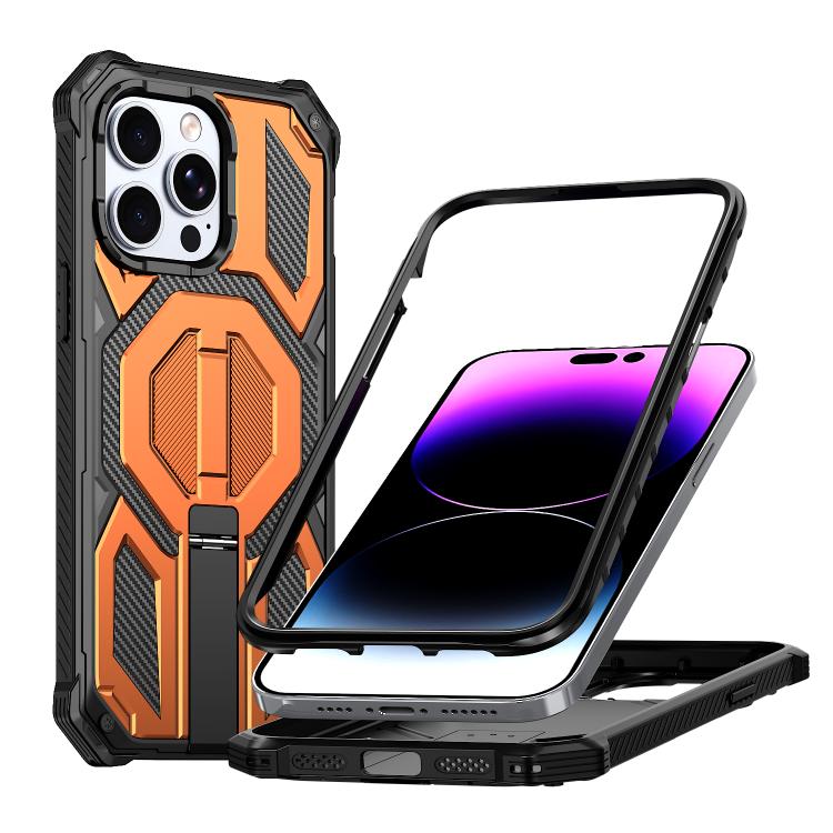 Versteckter Metallhalter Magnetische Stoßfeste Handyhülle, Für iPhone 13 Pro