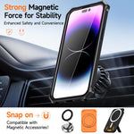 Versteckter Metallhalter Magnetische Stoßfeste Handyhülle, Für iPhone 13 Pro