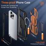 Versteckter Metallhalter Magnetische Stoßfeste Handyhülle, Für iPhone 13 Pro
