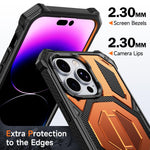 Versteckter Metallhalter Magnetische Stoßfeste Handyhülle, Für iPhone 13 Pro