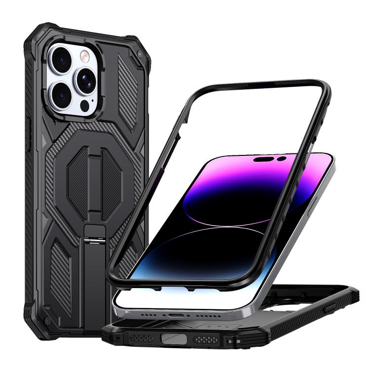 Versteckter Metallhalter Magnetische Stoßfeste Handyhülle, Für iPhone 13 Pro