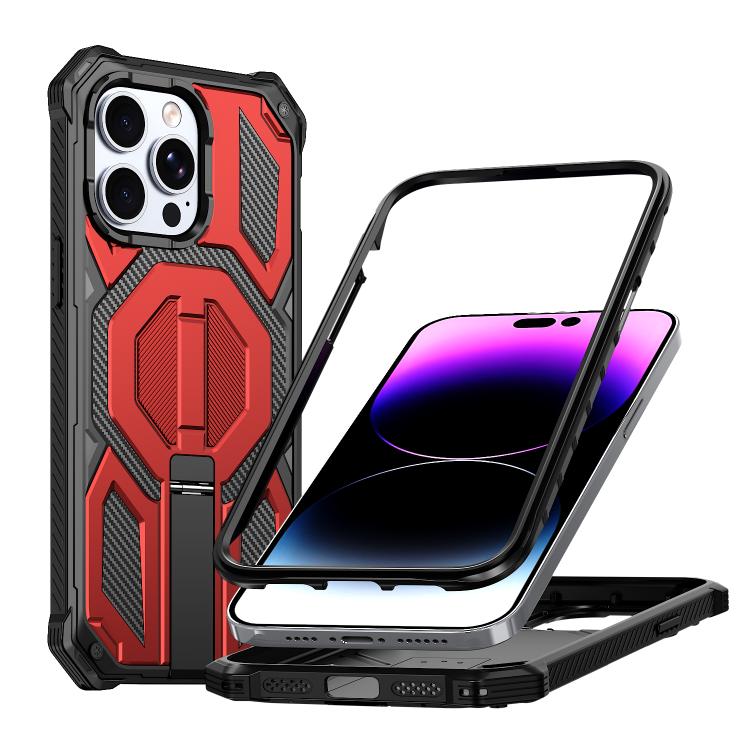 Versteckter Metallhalter Magnetische Stoßfeste Handyhülle, Für iPhone 13 Pro