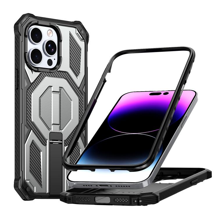 Versteckter Metallhalter Magnetische Stoßfeste Handyhülle, Für iPhone 13 Pro