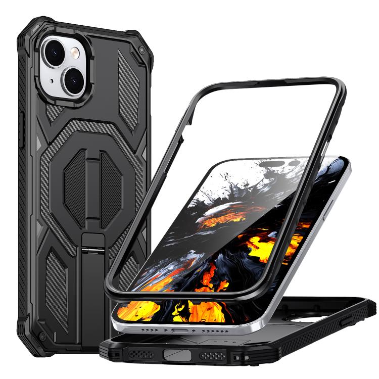 Magnetische stoßfeste Handyhülle mit verstecktem Metallhalter, für iPhone 15 Pro Max, für iPhone 15 Pro, für iPhone 15 Plus / 14 Plus, für iPhone 15, für iPhone 14 / 13, für iPhone 14 Pro, für iPhone 14 Pro Max, für iPhone 13 Pro Max
