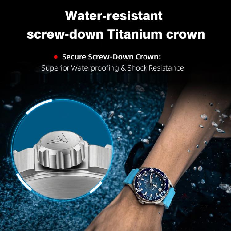 NORTH EDGE TRITON-TI Titanlegierung Solarbetriebene Professionelle Outdoor-Taucheruhr