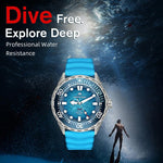 NORTH EDGE TRITON-TI Titanlegierung Solarbetriebene Professionelle Outdoor-Taucheruhr