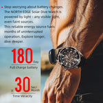 NORTH EDGE TRITON-TI Titanlegierung Solarbetriebene Professionelle Outdoor-Taucheruhr
