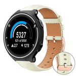 xDfind Rose Gold Buckle Black Shark Fine Grain Vegan Leather Watch Band, For Garmin Fenix 8/7/6/5 22mm, For Garmin Fenix 8/7S/6S/5S 20mm, For Garmin Forerunner 45 / 45S / Swim 2, For Garmin Forerunner 220/735/735XT/230/235, For Garmin Forerunner 35/30/35j