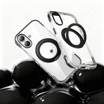 Vakuum-Airbag TPU + Acryl 360 drehbare Halterung Magnetische stoßfeste Handyhülle, für iPhone 17 Pro Max, für iPhone 17 Pro, für iPhone 17