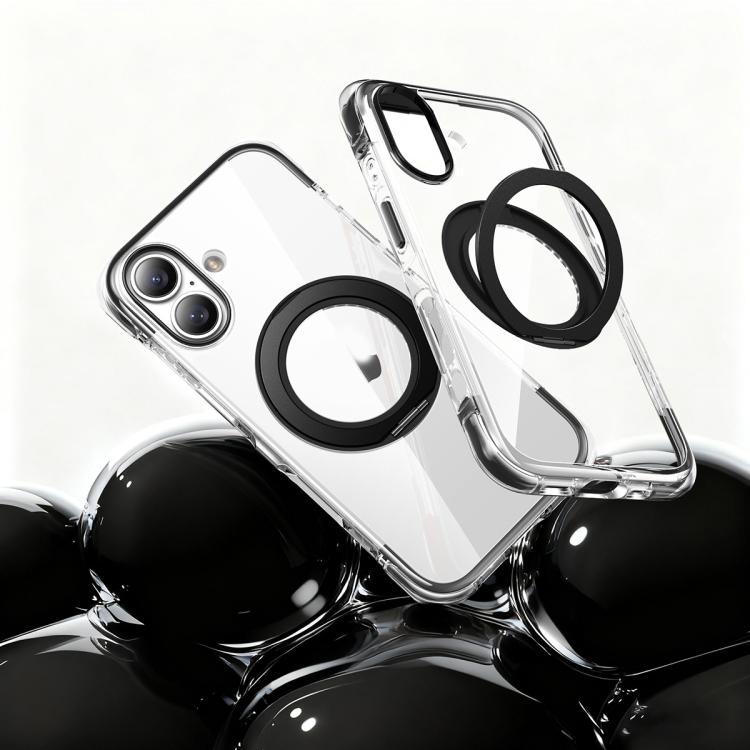 Vakuum-Airbag TPU + Acryl 360 drehbare Halterung Magnetische stoßfeste Handyhülle, für iPhone 17 Pro Max, für iPhone 17 Pro, für iPhone 17