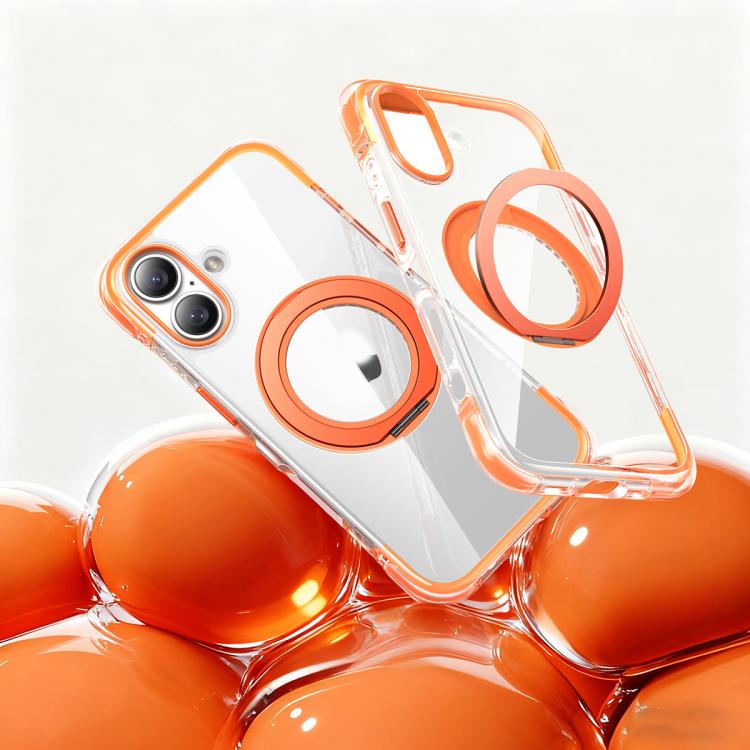 Vakuum-Airbag TPU + Acryl 360 drehbare Halterung Magnetische stoßfeste Handyhülle, für iPhone 17 Pro Max, für iPhone 17 Pro, für iPhone 17