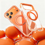 Vakuum-Airbag TPU + Acryl 360 drehbare Halterung Magnetische stoßfeste Handyhülle, für iPhone 17 Pro Max, für iPhone 17 Pro, für iPhone 17