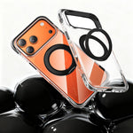 Vakuum-Airbag TPU + Acryl 360 drehbare Halterung Magnetische stoßfeste Handyhülle, für iPhone 17 Pro Max, für iPhone 17 Pro, für iPhone 17