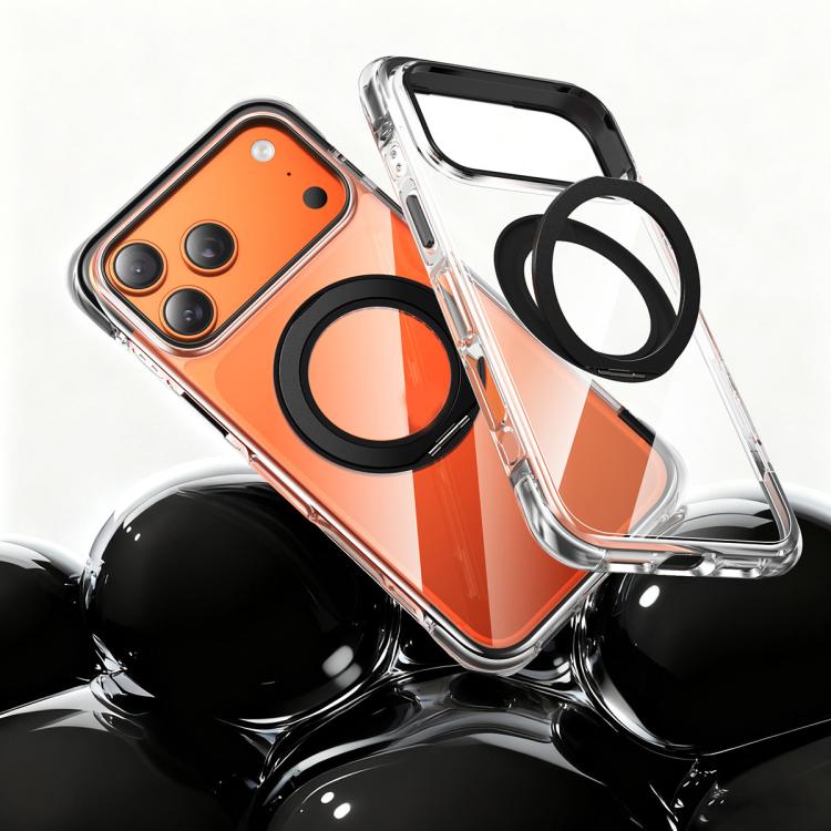 Vakuum-Airbag TPU + Acryl 360 drehbare Halterung Magnetische stoßfeste Handyhülle, für iPhone 17 Pro Max, für iPhone 17 Pro, für iPhone 17