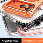 Vakuum-Airbag TPU + Acryl 360 drehbare Halterung Magnetische stoßfeste Handyhülle, für iPhone 17 Pro Max, für iPhone 17 Pro, für iPhone 17