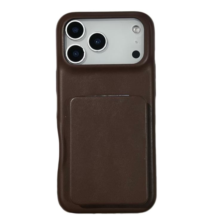 Lammlederstruktur-Spiegelhalter-stoßfeste Handyhülle, Für iPhone 17 Pro Max, Für iPhone 17 Pro