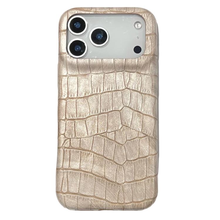 Stoßfeste Handyhülle aus veganem Leder mit Krokodil-Vintage-Textur, für iPhone 17 Pro Max, für iPhone 17 Pro