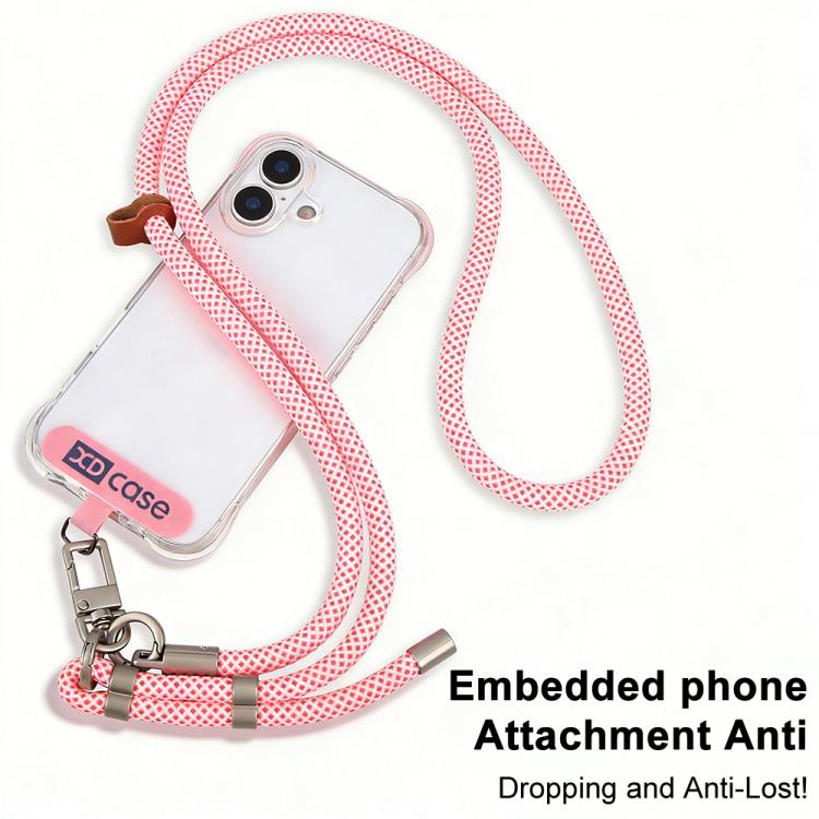 XDcase Anti-Verlust Telefon Umhängeleine mit Metallverschluss & Dichtung, Verstellbare Länge: 41-77cm