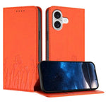 Tulips Butterfly Pattern Magnetic Vegan Leather Phone Case, For iPhone 17e / 16e, For iPhone 17 Pro Max, For iPhone 17 Pro, For iPhone 17
