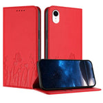 Tulips Butterfly Pattern Magnetic Vegan Leather Phone Case, For iPhone X / XS, For iPhone XS Max, For iPhone XR, For iPhone 8 Plus / 7 Plus