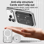 Glitter Clear Magnetic Phone Back Sticker Card Slots Bag