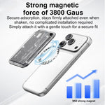 Glitter Clear Magnetic Phone Back Sticker Card Slots Bag