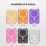 Glitter Clear Magnetic Phone Back Sticker Card Slots Bag