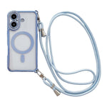 Strassstein Klare Acryl Galvanisierte Magnetische Handyhülle mit Rechtshänder-Umhängeband, Für iPhone 17 Pro Max, Für iPhone 17 Pro, Für iPhone 17, Für iPhone Air, Für iPhone 16 Pro Max, Für iPhone 16 Pro, Für iPhone 16 Plus, Für iPhone 16