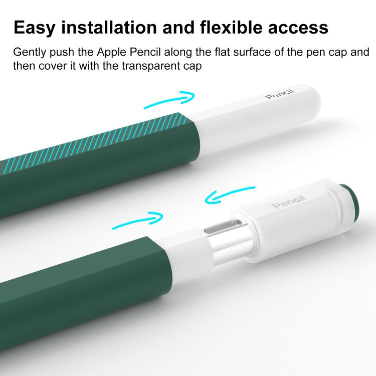 XDcase Jelly Abnehmbare Kappe Silikon Stylus-Stifthülle, Für Apple Pencil USB-C / 3