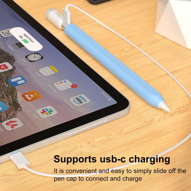 XDcase Jelly Abnehmbare Kappe Silikon Stylus-Stifthülle, Für Apple Pencil USB-C / 3