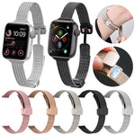 xDfind Wheat Ear Magnetic Buckle Stainless Steel Watch Band, For Apple Watch 42 / 44 / 45 / 46 / 49mm, For Apple Watch 38 / 40 / 41 / S10 42mm