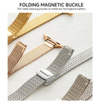 xDfind Wheat Ear Magnetic Buckle Stainless Steel Watch Band, For Apple Watch 42 / 44 / 45 / 46 / 49mm, For Apple Watch 38 / 40 / 41 / S10 42mm