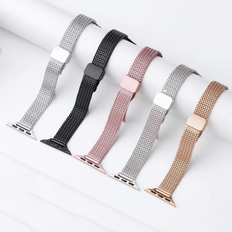 xDfind Wheat Ear Magnetic Buckle Stainless Steel Watch Band, For Apple Watch 42 / 44 / 45 / 46 / 49mm, For Apple Watch 38 / 40 / 41 / S10 42mm