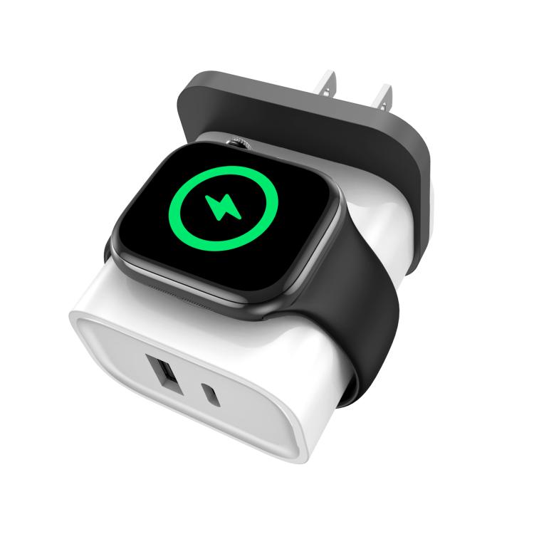 XL-16 3 in 1 20W USB + Type-C Multifunktionsladegerät für Apple Watch mit kabelloser Ladefunktion, Stecker: US-Stecker