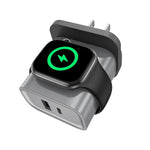 XL-16 3 in 1 20W USB + Type-C Multifunktionsladegerät für Apple Watch mit kabelloser Ladefunktion, Stecker: US-Stecker