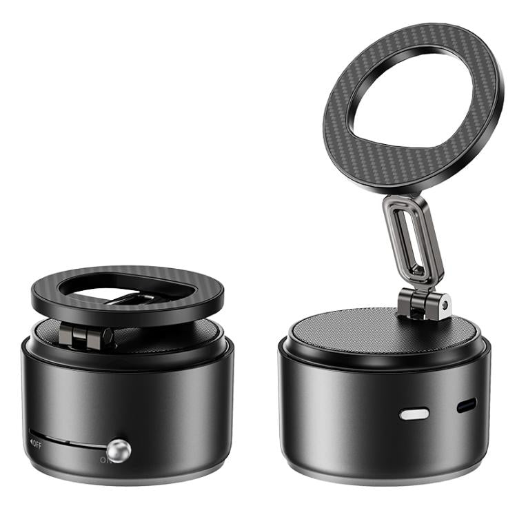 A5 Multifunktionaler magnetischer Handyhalter Bluetooth-Lautsprecher, A5 (Schwarz), A5 (Dunkelblau)