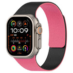 xDfind Color-blocking Litchi Texture Magnetic Silicone Watch Band, For Apple Watch 42 / 44 / 45 / 46 / 49mm, For Apple Watch 38 / 40 / 41 / S11 42mm