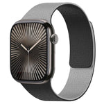 xDfind Color-blocking Litchi Texture Magnetic Silicone Watch Band, For Apple Watch 42 / 44 / 45 / 46 / 49mm, For Apple Watch 38 / 40 / 41 / S11 42mm
