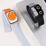 xDfind Color-blocking Litchi Texture Magnetic Silicone Watch Band, For Apple Watch 42 / 44 / 45 / 46 / 49mm, For Apple Watch 38 / 40 / 41 / S11 42mm