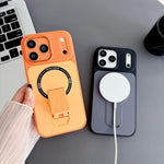 Magnetische Handyhülle aus hautfreundlichem TPU und PC mit Ständer, für iPhone 17 Pro Max, für iPhone 17 Pro, für iPhone 17, für iPhone 16 Pro Max, für iPhone 16 Pro, für iPhone 16, für iPhone 15 Pro Max, für iPhone 15 Pro